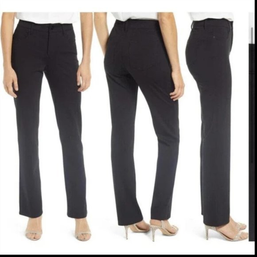 NYDJ Women's‎ Black Curves 360 Slim Fit Ponte Pants Size 4